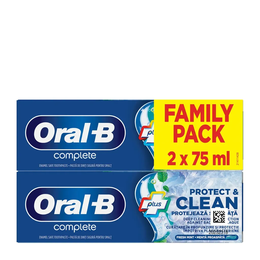 Oral-B Toothpaste 2X75Ml Complete Family Pack