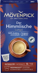 MOVENPICK Café Cápsulas Der Himmlische Lungo N°5 compatível NESPRESSO x10