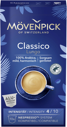 MOVENPICK Café capsules Classico Lungo N°4 compatible Nespresso x10
