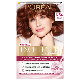 Coloration permanente n°6.54 blond foncé acajou cuivré L'ORÉAL PARIS