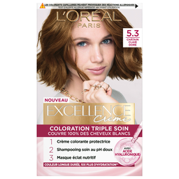 Coloration cheveux n°5-3 châtain clair doré permanente L'ORÉAL PARIS