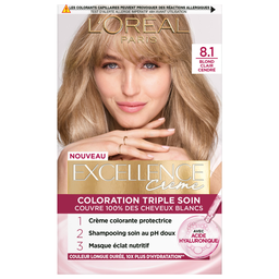 Coloration cheveux n°8-1 blond clair cendré permanente L'ORÉAL PARIS