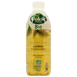 VOLVIC Bio Thé Blanc Rhubarbe & Ail 75 cl