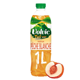 VOLVIC Boisson Aromatisée Thé Vert Pêche 1 L