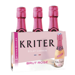 KRITER Vin mousseux rosé 3x20cl - 60cl