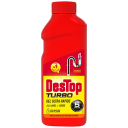 DESTOP Déboucheur Turbo Gel Javel 5 min 500 ml