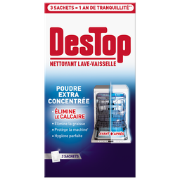 DESTOP Nettoyant lave-vaisselle poudre extra concentrée 3x50 g
