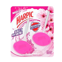 HARPIC Toilet Rim Block x2 Pink Flower