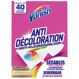 VANISH Toallitas Anti-Decoloración 20 toallitas