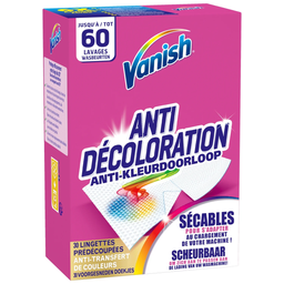 VANISH Toallitas anti-decoloración 60 lavados 30 toallitas