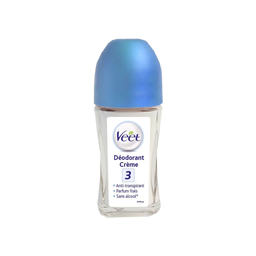 VEET Déodorant crème bille anti-transpirant parfum frais sans alcool 75ml