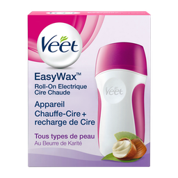 VEET Roll-on elétrico EasyWax aparelho + recarga cera quente 50 ml