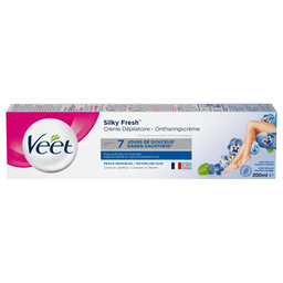 VEET Creme Depilatório Pele Sensível Silk & Fresh Aloe Vera Vitamina E 200 ml