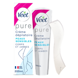 VEET Crema depilatoria Pure cuerpo y piernas pieles sensibles 200 ml