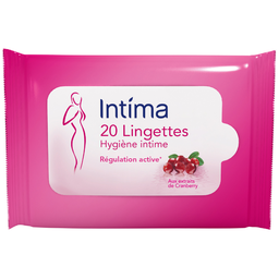 INTIMA Lingettes Intime Régulation Active aux Extraits de Cranberry