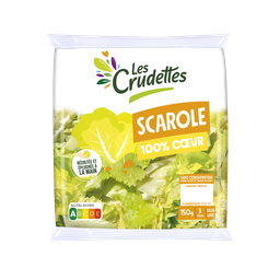 LES CRUDETTES Cœur de scarole 3 parts 150g