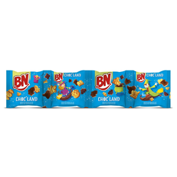 BN Choc'land biscuits au chocolat au lait 4 sachets 150g