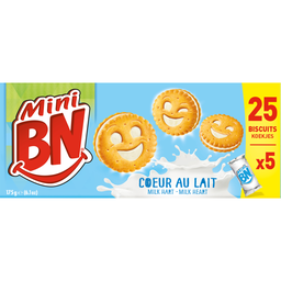 BN Biscuits mini cœur de lait