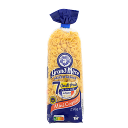GRAND'MERE Mini coques Massa da Alsácia com 7 ovos frescos 250 g