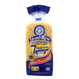 GRAND'MERE Massa Mini-torsades Pâtes d'Alsace 7 ovos frescos 250 g