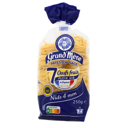 GRAND'MERE Massa da Alsácia Ninhos n°4 com ovos frescos 250 g