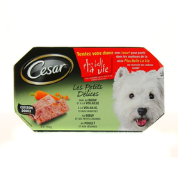 CESAR Pâtée Ptits Délices 4 Variétés 4x150 g