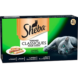 SHEBA Coffret Terrine Primeur 4 x 85 g