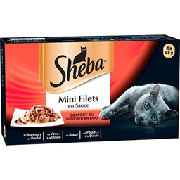 SHEBA Tabuleiros Seleção Pedaços 4 x 85 g