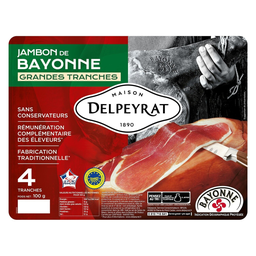 DELPEYRAT Jambon Bayonne IGP 100 g