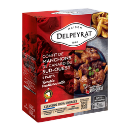DELPEYRAT Confit manchons Canard du Sud-Ouest Eleveur 100% Engagé, ,France 550 g