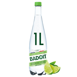 BADOIT Agua mineral con gas sabor lima ZEST 1 L