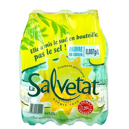 SALVETAT Agua Mineral Con Gas 6X1,25L