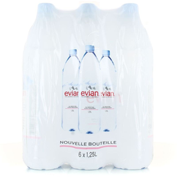 EVIAN Prestige Natural Mineral Water 6X1.25L