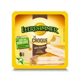 LEERDAMMER Fromage en Tranches pour Croque Monsieur 150 g