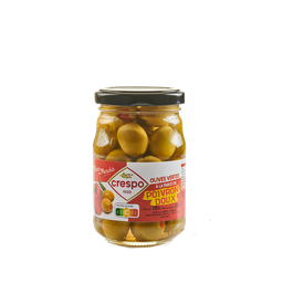 CRESPO Azeitonas verdes recheadas com pimento doce 210 ml