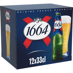 1664 Cerveza rubia 5,5° 12 x 33 cl