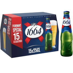 1664 Cerveza Rubia 15 x 25 cl