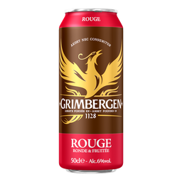 GRIMBERGEN Cerveza aromatizada frutos rojos, lata 50 cl