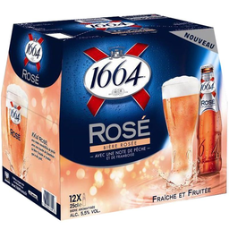 1664 Cerveza Rose 12 x 25 cl