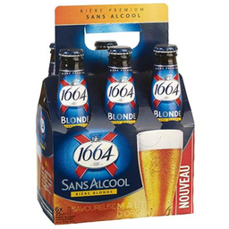 KRONENBOURG pack biere 1664 sans alcool 0,5° 6X25cl
