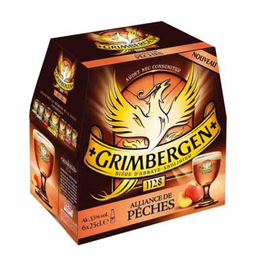 GRIMBERGEN Pêche Cerveza 6 x 25 cl
