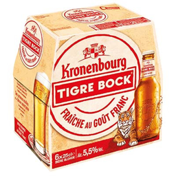 KRONENBOURG Tigre Bock Biere Bld 6x25 cl