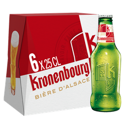 KRONENBOURG Bière blonde 4,2% 6x25 cl