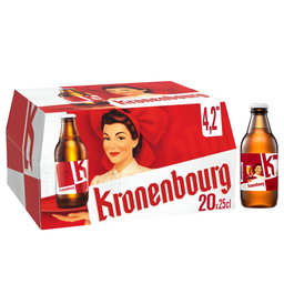 KRONENBOURG Bière blonde 4,2° 25 cl