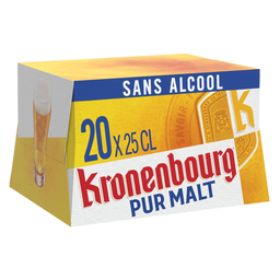KRONENBOURG Bière blonde pur malt sans alcool 20x25 cl