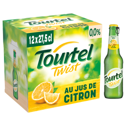 TOURTEL TWIST Bière Aromatisée Jus de Citron Sans Alcool TOURTEL TWIST