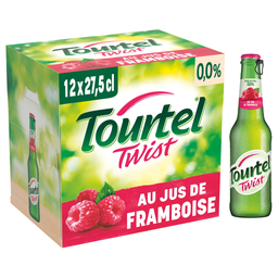 TOURTEL TWIST Bière sans alcool 0.0% à la framboise 12x27,5 cl