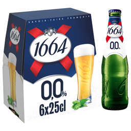 1664 Non-alcoholic blonde beer 0.0% 6 x 25 cl