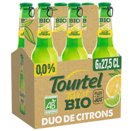 TOURTEL TWIST Bière sans alcool 0.0% aromatisée citron- citron vert bio 6x27.5 cl