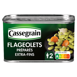 CASSEGRAIN Flageolets verdes extra finos preparados 265g